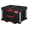 Kép 2/8 - Milwaukee Packout 2 fiókos tárolóláda 560x410x360mm