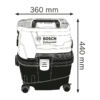 Kép 5/5 - Bosch GAS 15 PS nedves/száraz porszívó 1100W