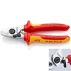 Kép 1/2 - Knipex szigetelt kábelvágó olló 165mm 2,5-4mm rugós 