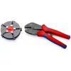 Kép 1/2 - Knipex táras saruzó- érvéghüvelyező fogó 5 betéttel K140290 
