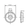 Kép 2/2 - Fém-EPDM alátét 4,8x14mm horganyzott