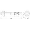 Kép 3/3 - Alapcsavar M12x280mm horg.