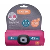 Kép 6/6 - Kötött sapka LED lámpával 4x45lm akkus szürke/pink Extol