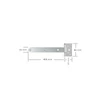 Kép 2/2 - T csuklópánt 400x33mm Vorman