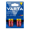Kép 2/2 - Varta Longlife Max Power alkáli mikroelem AAA 4 db/csomag