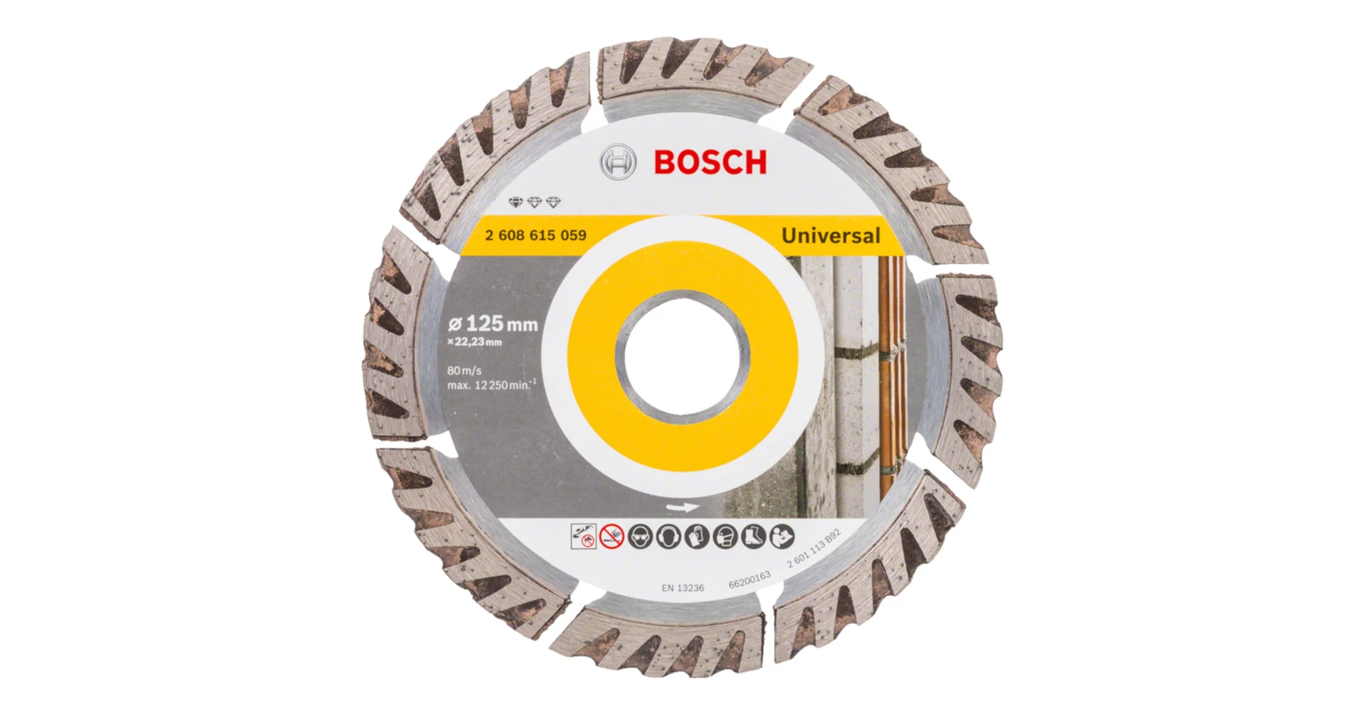 Bosch gyémánt vágókorong 125mm Standard for Universal - Vágókorongok