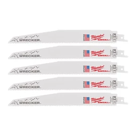 Milwaukee szablyafűrészlap WRECKER többfunkciós 230mm x 7/11 Tpi 5db/csomag