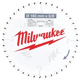 Milwaukee körfűrészlap 165x15,8x40Z (4932471312)