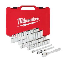 Milwaukee 1/4" dugókulcs készlet metrikus és colos 50db-os