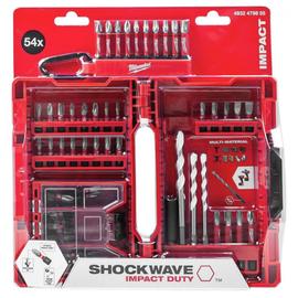 Milwaukee Fúró-csavarozó készlet 54 részes Shockwave Impact Duty karabiner szettel