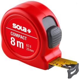 Mérőszalag 8m SOLA Piros Compact 
