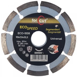 For Cut Eco Speed gyémánt vágókorong 115mm szegmenses ECO-1008 