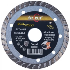 For Cut Eco Speed gyémánt vágókorong 115mm turbo ECO-1015 