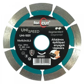 For Cut Uni Speed gyémánt vágókorong 115mm szegmenses UNI-1001 