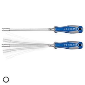 Nyeles dugókulcs flexi szárral 7mm King Tony 