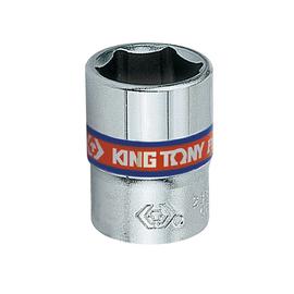Dugókulcs fej 1/4" 6 szögű 3/8" King Tony 