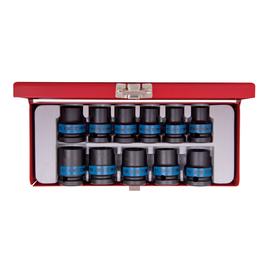 Gépi dugókulcs készlet 1/2" 10-21 mm 11db 6 szögletű King Tony