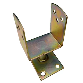Oszloptartó talpas fix 100mm (íves)