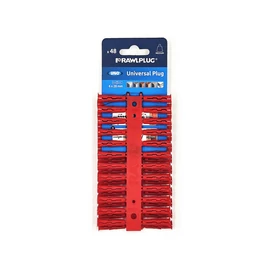 Műanyag tipli Rawlplug 6x28 piros 96db/bliszter