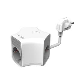 Technik Elosztó kocka 3 utas 1,4m USB-A+USB-C 16A