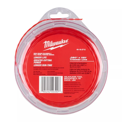 Milwaukee szegélyvágóhoz damil 2,0mm/45m