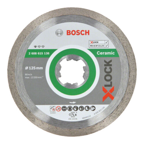 Bosch X-LOCK gyémánt vágókorong folyamatos 125mm 