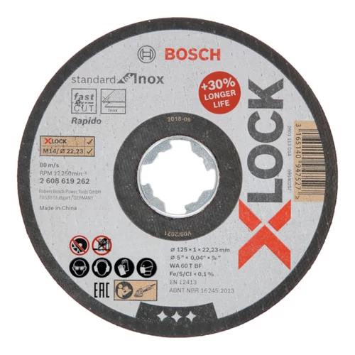 Bosch X-LOCK vágókorong 125x1mm 