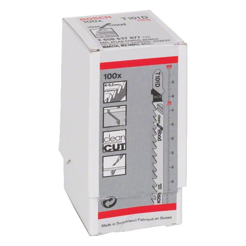 Bosch szúrófűrészlap T 101 D 100db-os csomag