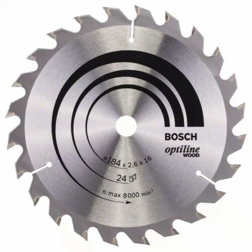 Bosch körfűrészlap fához Optiline Wood 184x16mm   24 fog 