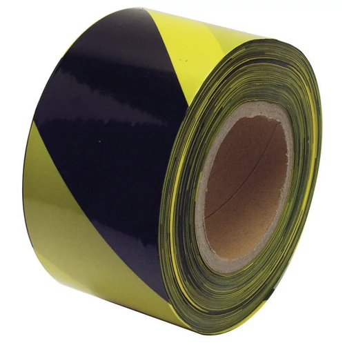 Jelzőszalag (kordon szalag) sárga/fekete 8cm/250m