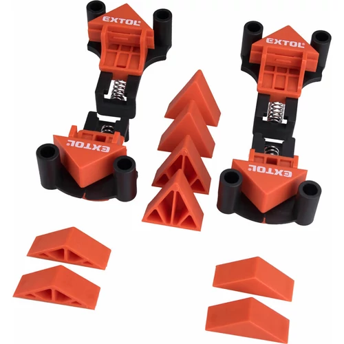Extol Derékszög szorító csipesz klt. 4db