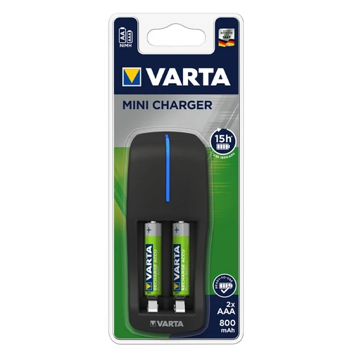 Varta mini akkutöltő + 2db akku 800mAh AAA