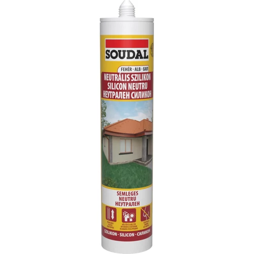 Soudal neutrális szilikon fehér 280ml