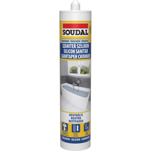 Soudal szaniter szilikon neutrális trans 280ml