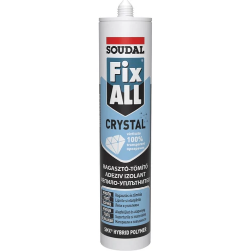 Soudal Fix All Crystal ragasztó-tömítő víztiszta 290ml