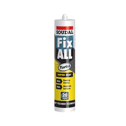 Soudal polymer rag. Fix-AllTurbo fehér 290ml
