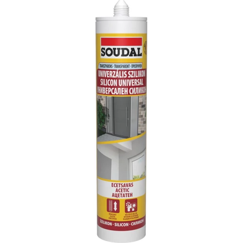 Soudal univerzális szilikon transzparens 280ml