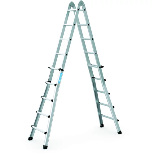 Négyrészes teleszkópos többcélú létra 4x5 fok Zarges (Werner) Z300 (2,7-5,3m) kifutott