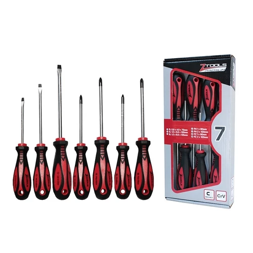 BERGER csavarhúzó készlet 7r. SL+PH+PZ mágneses CrV