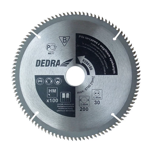 Körfűrész lap trapéz fogazattal 200x30 Z100/TR-F Dedra